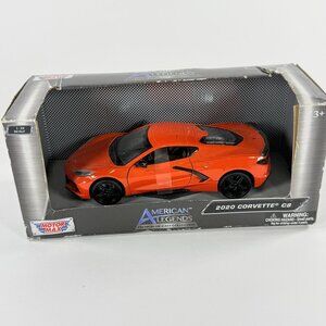 MOTOR MAX 1:24 American Legends 2020 Chevy Corvette C8 Red Diecast